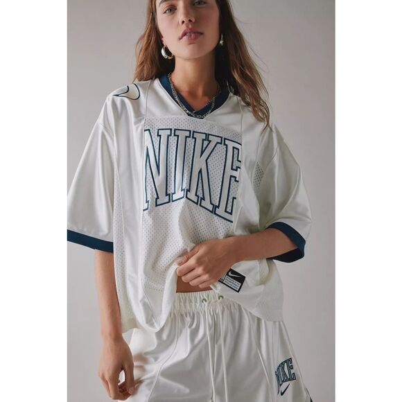 Nike Tops - New Nike Sportswear Oversized Street Graphic Jersey Sail Size Large